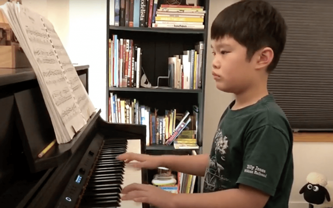 Students are Practicing at Home While Taking Online Piano Lessons